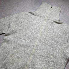 画像19: 「L.L.Bean(エルエルビーン)」80s Lサイズ メランジ コットンウール TALONジップ ドライバーズ ニット (19)
