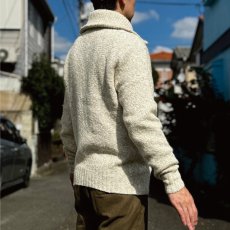 画像23: 「L.L.Bean(エルエルビーン)」80s Lサイズ メランジ コットンウール TALONジップ ドライバーズ ニット (23)