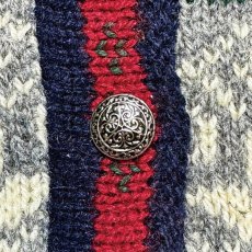 画像7: 「L.L.Bean(エルエルビーン)」80s 90s XLサイズ USA製 ノルディック柄 ウールナイロン ローゲージ ニット カーディガン (7)