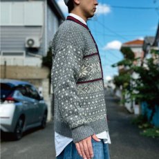 画像25: 「L.L.Bean(エルエルビーン)」80s 90s XLサイズ USA製 ノルディック柄 ウールナイロン ローゲージ ニット カーディガン (25)