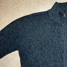 画像2: 「L.L.Bean(エルエルビーン)」90s 00s L-TALLサイズ 杢調 メランジ コットン ドライバーズ ニット (2)
