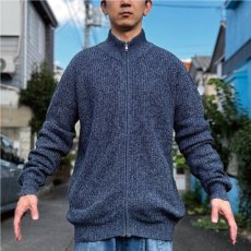 画像20: 「L.L.Bean(エルエルビーン)」90s 00s L-TALLサイズ 杢調 メランジ コットン ドライバーズ ニット (20)