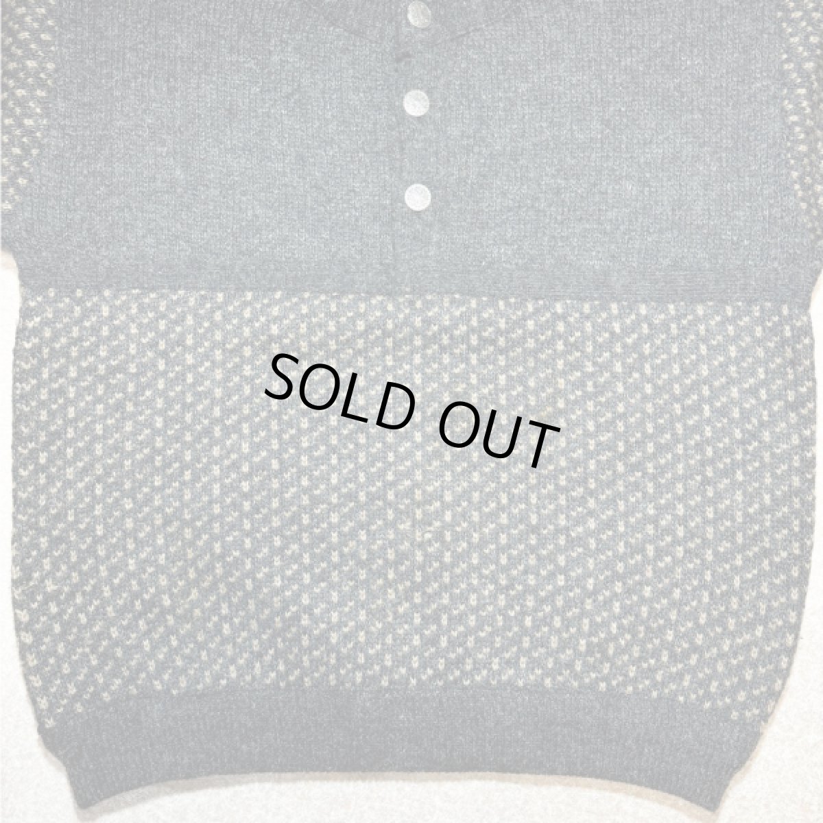 画像5: 「L.L.Bean(エルエルビーン)」80s 90s Lサイズ バーズアイ ウールナイロン ローゲージ ハーフボタン ノルウェー ニット セーター (5)