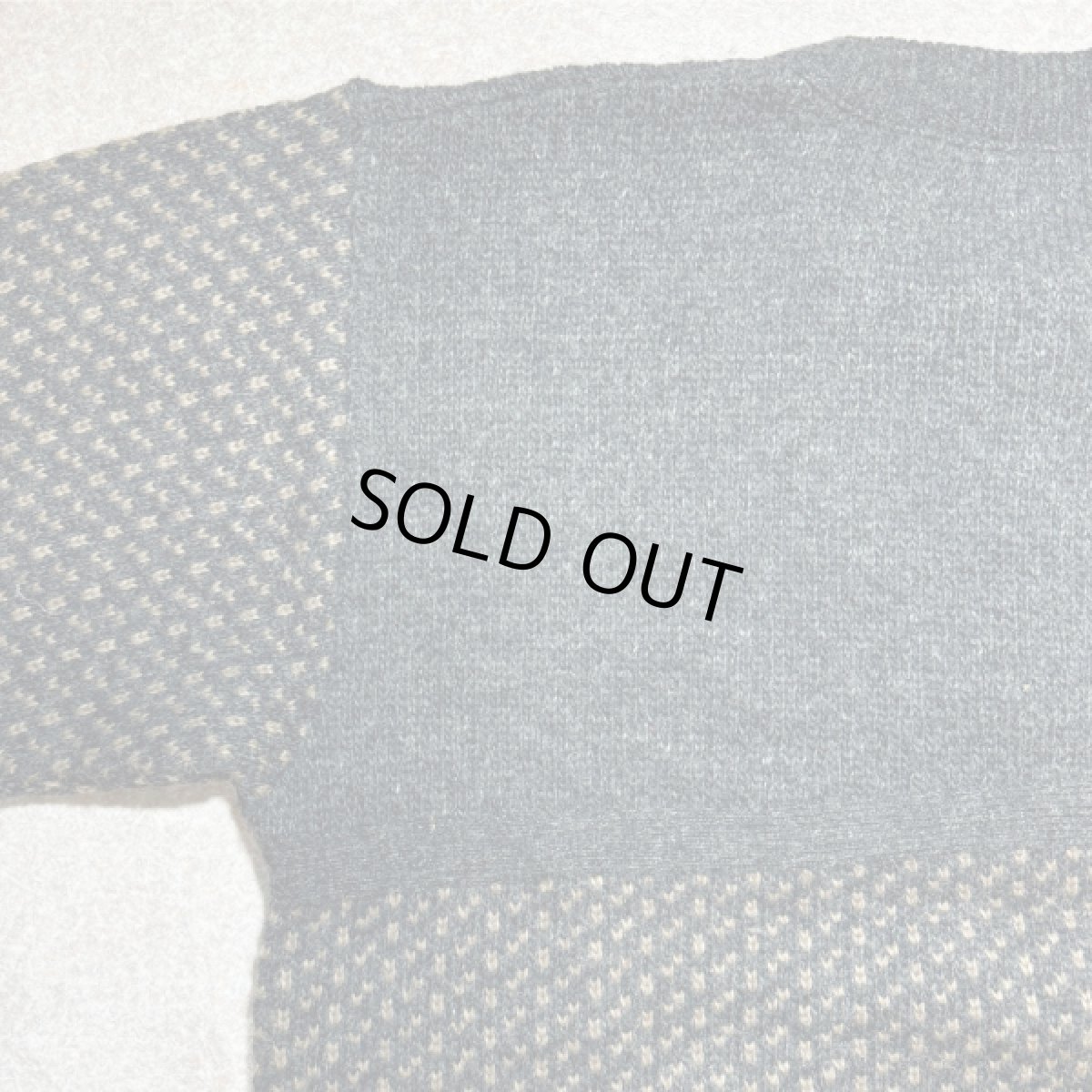 画像11: 「L.L.Bean(エルエルビーン)」80s 90s Lサイズ バーズアイ ウールナイロン ローゲージ ハーフボタン ノルウェー ニット セーター (11)