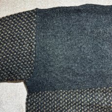 画像11: 「L.L.Bean(エルエルビーン)」80s 90s Lサイズ バーズアイ ウールナイロン ローゲージ ハーフボタン ノルウェー ニット セーター (11)