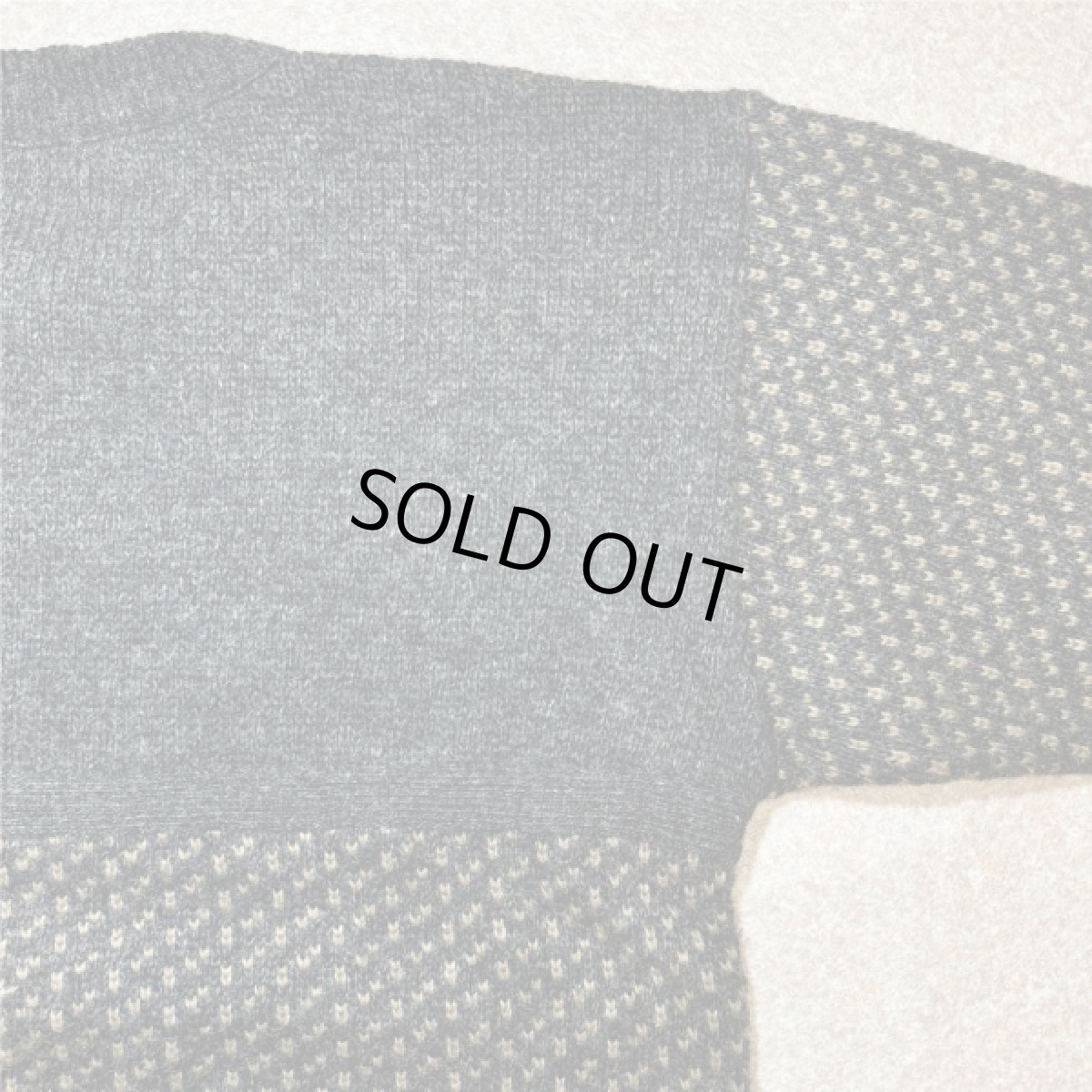 画像13: 「L.L.Bean(エルエルビーン)」80s 90s Lサイズ バーズアイ ウールナイロン ローゲージ ハーフボタン ノルウェー ニット セーター (13)