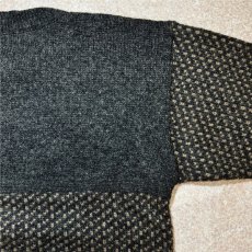 画像13: 「L.L.Bean(エルエルビーン)」80s 90s Lサイズ バーズアイ ウールナイロン ローゲージ ハーフボタン ノルウェー ニット セーター (13)