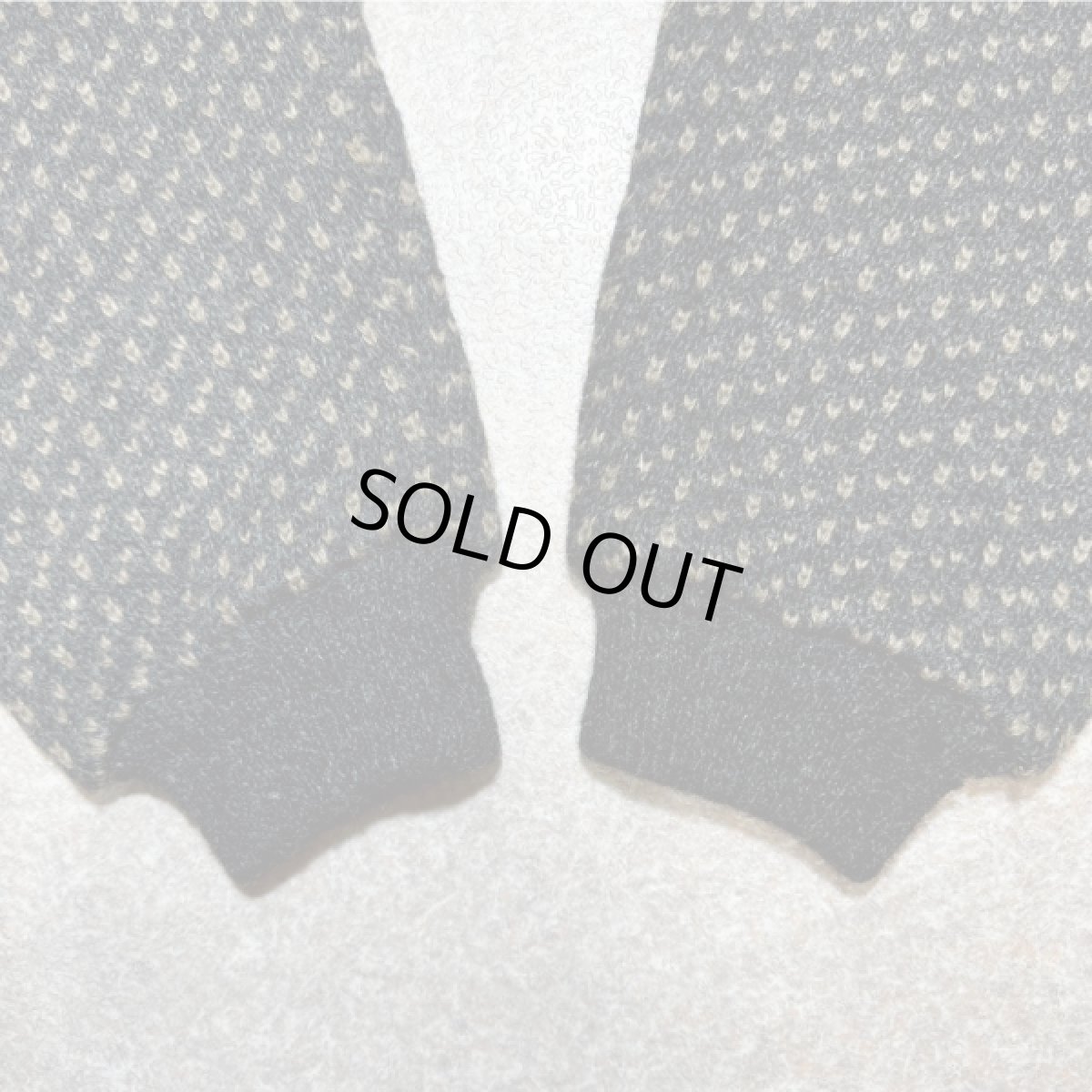 画像16: 「L.L.Bean(エルエルビーン)」80s 90s Lサイズ バーズアイ ウールナイロン ローゲージ ハーフボタン ノルウェー ニット セーター (16)