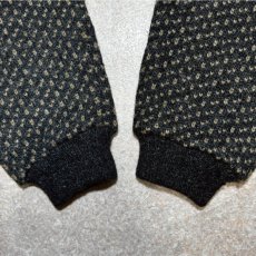 画像16: 「L.L.Bean(エルエルビーン)」80s 90s Lサイズ バーズアイ ウールナイロン ローゲージ ハーフボタン ノルウェー ニット セーター (16)