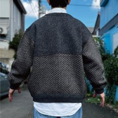 画像23: 「L.L.Bean(エルエルビーン)」80s 90s Lサイズ バーズアイ ウールナイロン ローゲージ ハーフボタン ノルウェー ニット セーター (23)