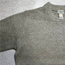 画像2: 「L.L.Bean(エルエルビーン)」90s 00s XL-TALLサイズ 杢調 メランジ ウール ローゲージ ニット セーター (2)