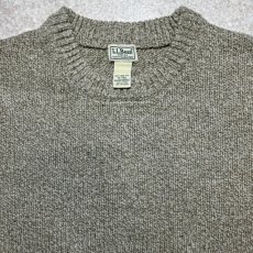 画像3: 「L.L.Bean(エルエルビーン)」90s 00s XL-TALLサイズ 杢調 メランジ ウール ローゲージ ニット セーター (3)