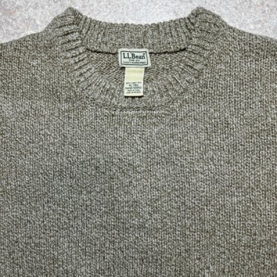画像2: 「L.L.Bean(エルエルビーン)」90s 00s XL-TALLサイズ 杢調 メランジ ウール ローゲージ ニット セーター