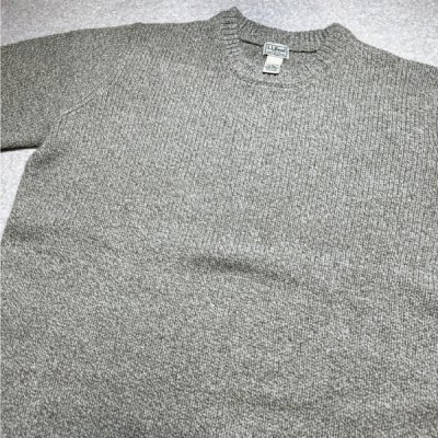 画像3: 「L.L.Bean(エルエルビーン)」90s 00s XL-TALLサイズ 杢調 メランジ ウール ローゲージ ニット セーター
