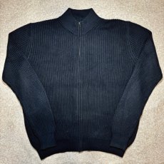 画像1: 「L.L.Bean(エルエルビーン)」90s 00s L-REGサイズ コットン 畦編み ドライバーズ ニット (1)