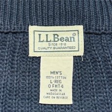 画像8: 「L.L.Bean(エルエルビーン)」90s 00s L-REGサイズ コットン 畦編み ドライバーズ ニット (8)