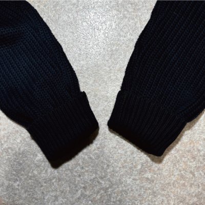 画像2: 「L.L.Bean(エルエルビーン)」90s 00s L-REGサイズ コットン 畦編み ドライバーズ ニット