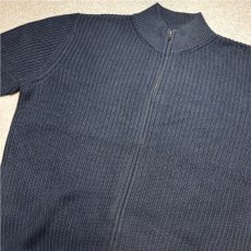 画像17: 「L.L.Bean(エルエルビーン)」90s 00s L-REGサイズ コットン 畦編み ドライバーズ ニット (17)