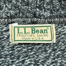 画像6: 「L.L.Bean(エルエルビーン)」80s 90s Lサイズ〜XLサイズ相当 USA製 杢調 メランジ 丸編み 丸胴 クルーネック ニット セーター (6)