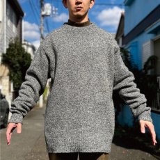 画像18: 「L.L.Bean(エルエルビーン)」80s 90s Lサイズ〜XLサイズ相当 USA製 杢調 メランジ 丸編み 丸胴 クルーネック ニット セーター (18)