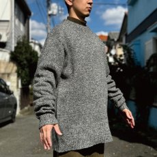 画像19: 「L.L.Bean(エルエルビーン)」80s 90s Lサイズ〜XLサイズ相当 USA製 杢調 メランジ 丸編み 丸胴 クルーネック ニット セーター (19)