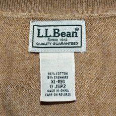画像7: 「L.L.Bean(エルエルビーン)」90s 00s XL-REGサイズ コットン カシミヤ混紡 ハイゲージ ニット カーディガン (7)