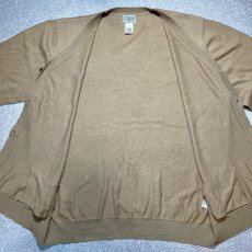 画像9: 「L.L.Bean(エルエルビーン)」90s 00s XL-REGサイズ コットン カシミヤ混紡 ハイゲージ ニット カーディガン (9)