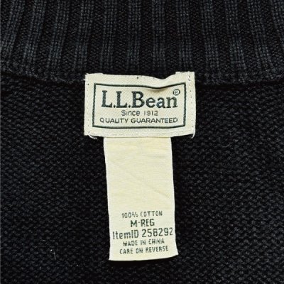画像1: 「L.L.Bean(エルエルビーン)」90s 00s M-REGサイズ コットン ポケ付き ドライバーズ ニット