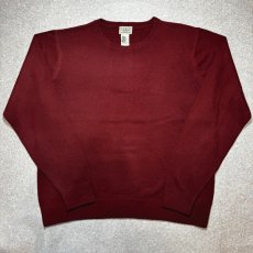 画像1: 「L.L.Bean(エルエルビーン)」90s 00s L-REGサイズ コットン カシミヤ混紡 ハイゲージ ニット セーター (1)