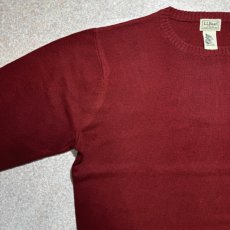 画像2: 「L.L.Bean(エルエルビーン)」90s 00s L-REGサイズ コットン カシミヤ混紡 ハイゲージ ニット セーター (2)