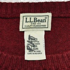 画像6: 「L.L.Bean(エルエルビーン)」90s 00s L-REGサイズ コットン カシミヤ混紡 ハイゲージ ニット セーター (6)