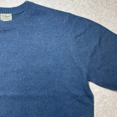 画像4: 「L.L.Bean(エルエルビーン)」90s 00s XL-REGサイズ ラムズウール ナイロン ハイゲージ ニット セーター (4)