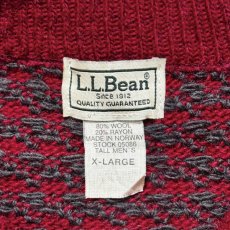画像6: 「L.L.Bean(エルエルビーン)」90s 00s XLサイズ バーズアイ ノルウェー製 ウール レーヨン ローゲージ ニット セーター【送料無料】 (6)