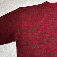 画像9: 「L.L.Bean(エルエルビーン)」90s 00s XLサイズ バーズアイ ノルウェー製 ウール レーヨン ローゲージ ニット セーター【送料無料】 (9)