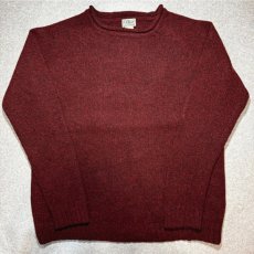 画像1: 「L.L.Bean(エルエルビーン)」90s 00s XXL-TALLサイズ 杢調 メランジ ロールネック ラムズウール ローゲージ ニット セーター (1)