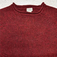 画像3: 「L.L.Bean(エルエルビーン)」90s 00s XXL-TALLサイズ 杢調 メランジ ロールネック ラムズウール ローゲージ ニット セーター (3)