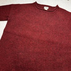 画像18: 「L.L.Bean(エルエルビーン)」90s 00s XXL-TALLサイズ 杢調 メランジ ロールネック ラムズウール ローゲージ ニット セーター (18)