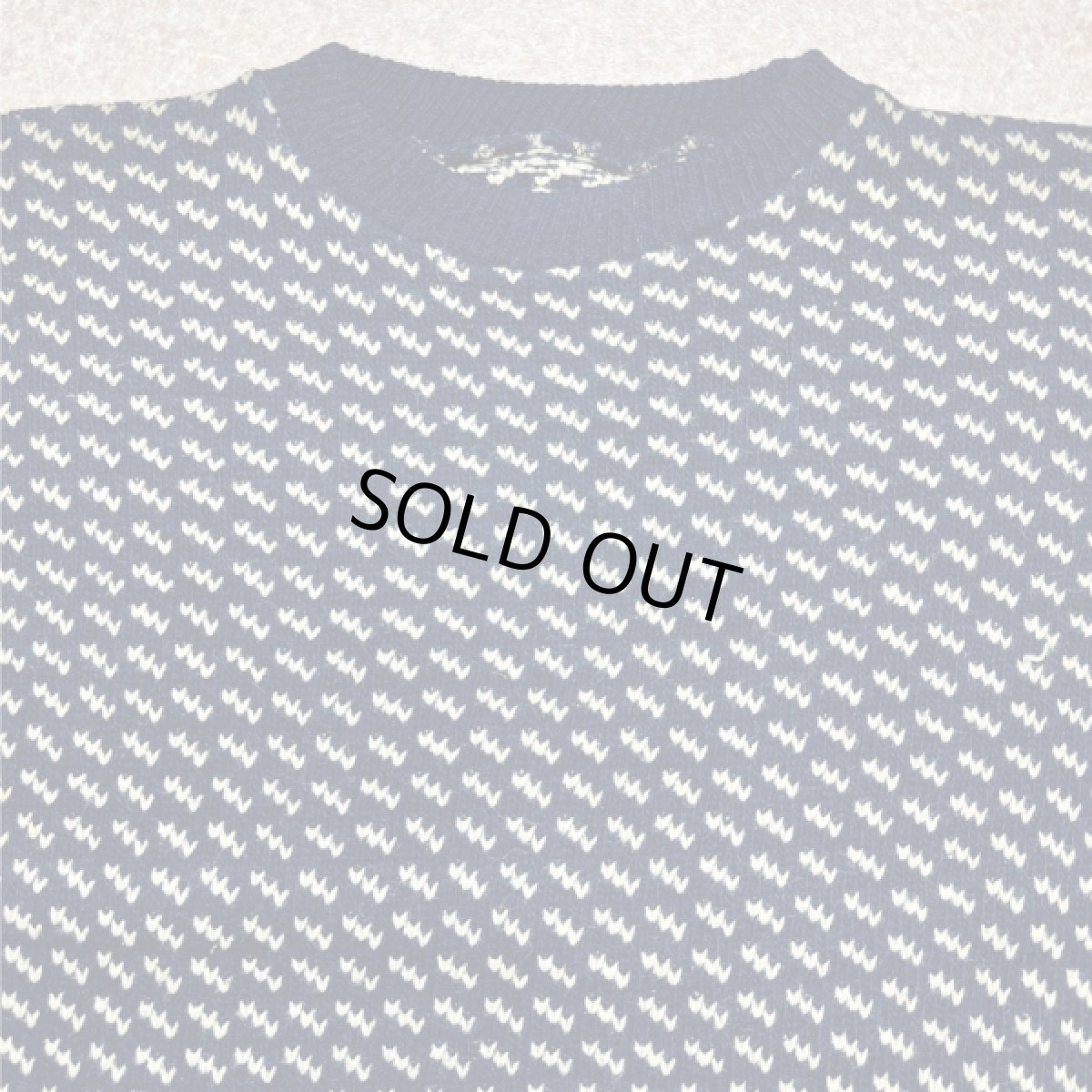 画像3: 「L.L.Bean(エルエルビーン)」80s XLサイズ バーズアイ ノルウェー製 ウール レーヨン ローゲージ ニット セーター【送料無料】 (3)