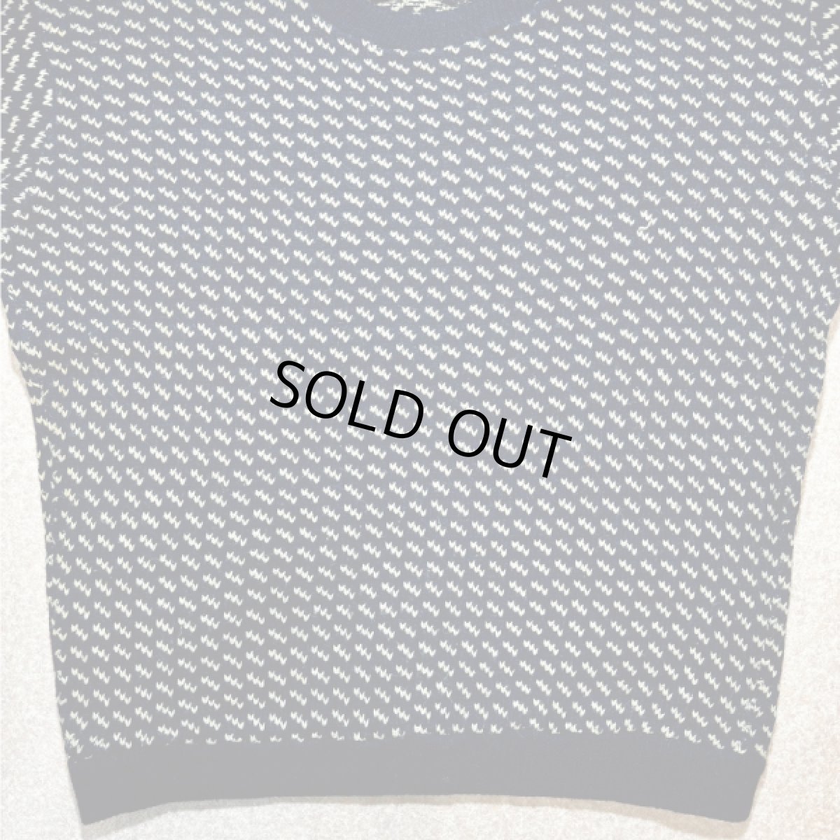 画像5: 「L.L.Bean(エルエルビーン)」80s XLサイズ バーズアイ ノルウェー製 ウール レーヨン ローゲージ ニット セーター【送料無料】 (5)