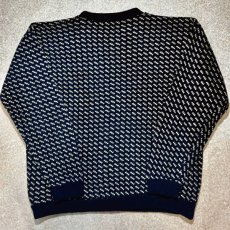 画像8: 「L.L.Bean(エルエルビーン)」80s XLサイズ バーズアイ ノルウェー製 ウール レーヨン ローゲージ ニット セーター【送料無料】 (8)