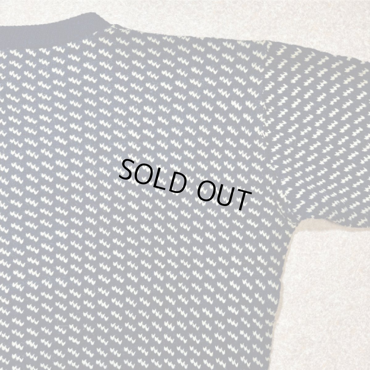 画像11: 「L.L.Bean(エルエルビーン)」80s XLサイズ バーズアイ ノルウェー製 ウール レーヨン ローゲージ ニット セーター【送料無料】 (11)