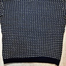 画像12: 「L.L.Bean(エルエルビーン)」80s XLサイズ バーズアイ ノルウェー製 ウール レーヨン ローゲージ ニット セーター【送料無料】 (12)