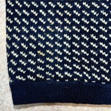 画像13: 「L.L.Bean(エルエルビーン)」80s XLサイズ バーズアイ ノルウェー製 ウール レーヨン ローゲージ ニット セーター【送料無料】 (13)