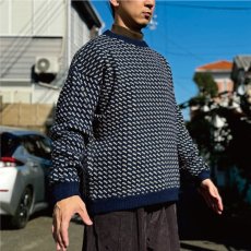 画像18: 「L.L.Bean(エルエルビーン)」80s XLサイズ バーズアイ ノルウェー製 ウール レーヨン ローゲージ ニット セーター【送料無料】 (18)