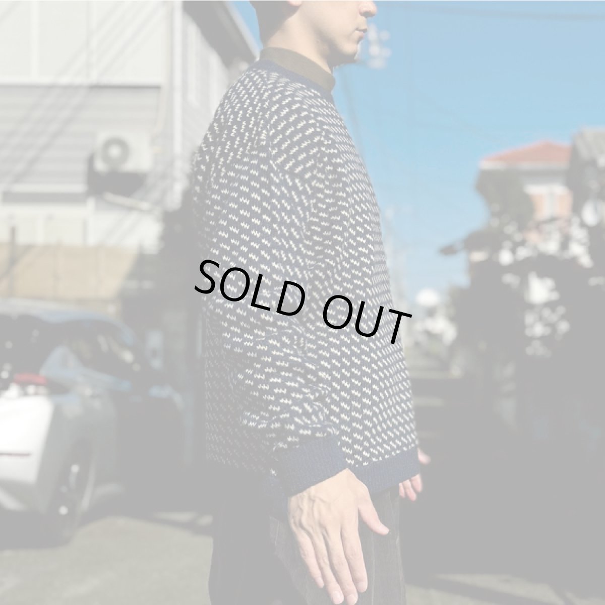 画像19: 「L.L.Bean(エルエルビーン)」80s XLサイズ バーズアイ ノルウェー製 ウール レーヨン ローゲージ ニット セーター【送料無料】 (19)