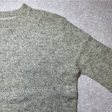 画像4: 「L.L.Bean(エルエルビーン)」80s Lサイズ 杢調 メランジ 丸編み 丸胴 クルーネック ニット セーター (4)