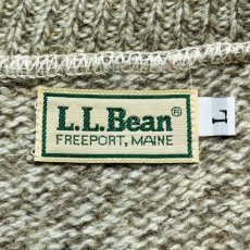 画像6: 「L.L.Bean(エルエルビーン)」80s Lサイズ 杢調 メランジ 丸編み 丸胴 クルーネック ニット セーター (6)