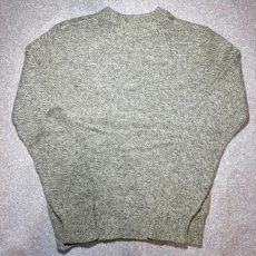 画像9: 「L.L.Bean(エルエルビーン)」80s Lサイズ 杢調 メランジ 丸編み 丸胴 クルーネック ニット セーター (9)
