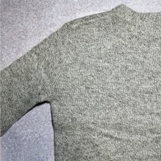 画像10: 「L.L.Bean(エルエルビーン)」80s Lサイズ 杢調 メランジ 丸編み 丸胴 クルーネック ニット セーター (10)
