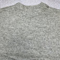 画像11: 「L.L.Bean(エルエルビーン)」80s Lサイズ 杢調 メランジ 丸編み 丸胴 クルーネック ニット セーター (11)